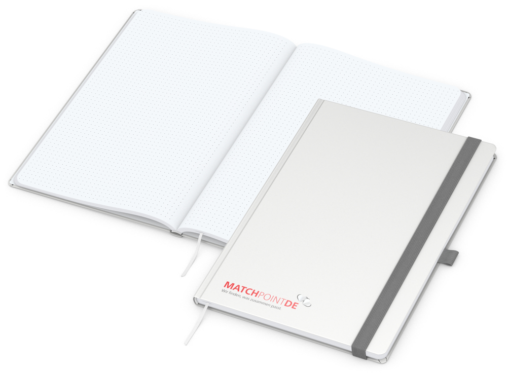 Notizbuch Vision-Book EXPRESS, A4, White, Punktraster, weiß