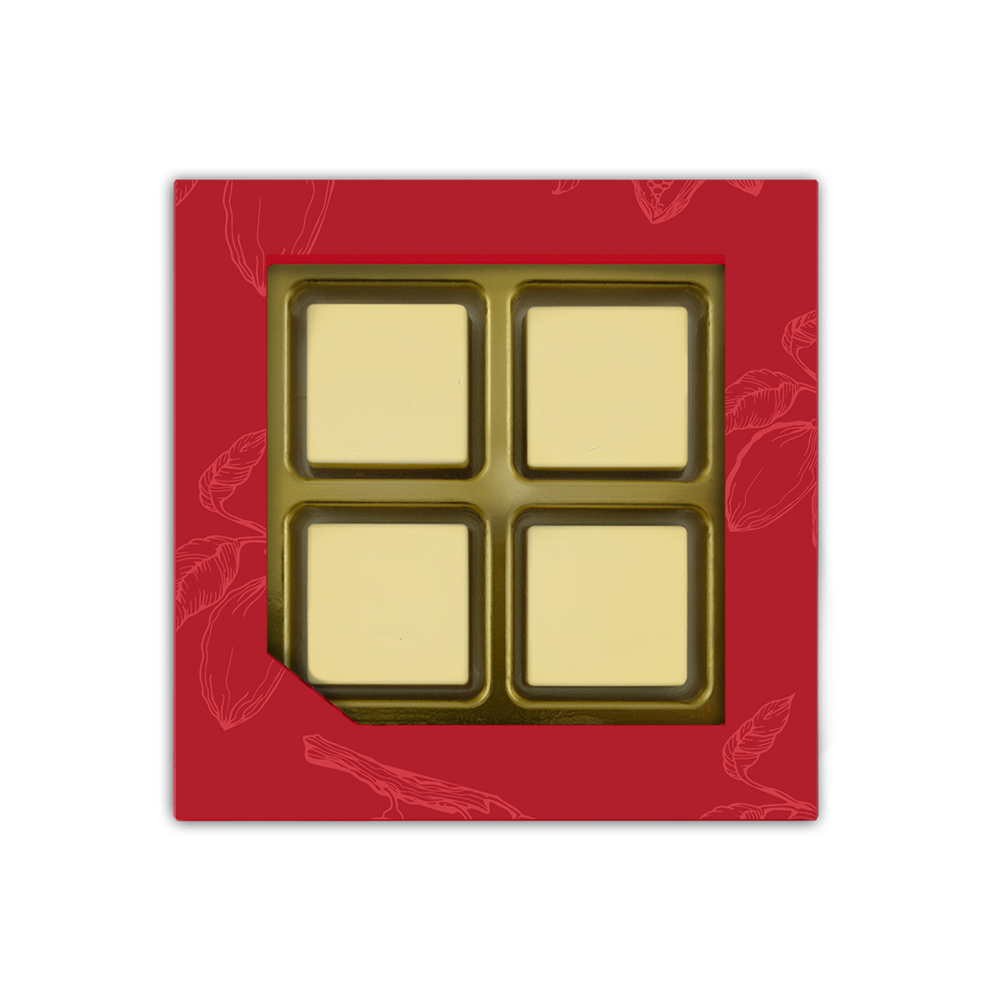 Chocogiftbox mit 4 Logo Blöckchen