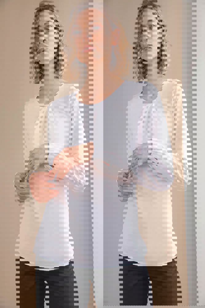 H598 - Bluse mit langen Ärmeln