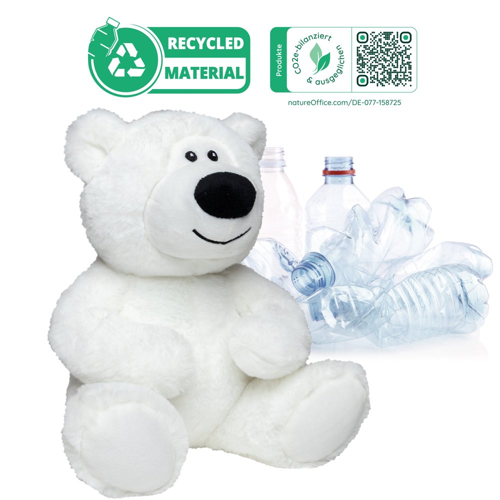 RecycelBär® Ice, weiß, M