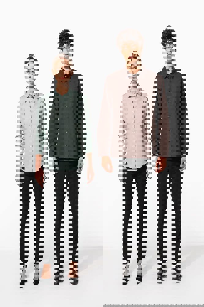 K549C - Popeline-Hemd Baumwollpolyester pflegeleicht für Damen