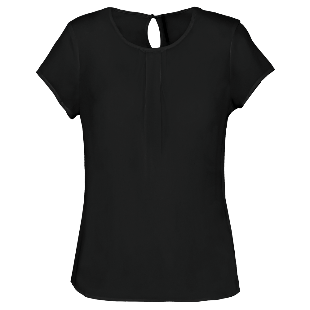 K5002 - Kurzarm-Kreppbluse für Damen