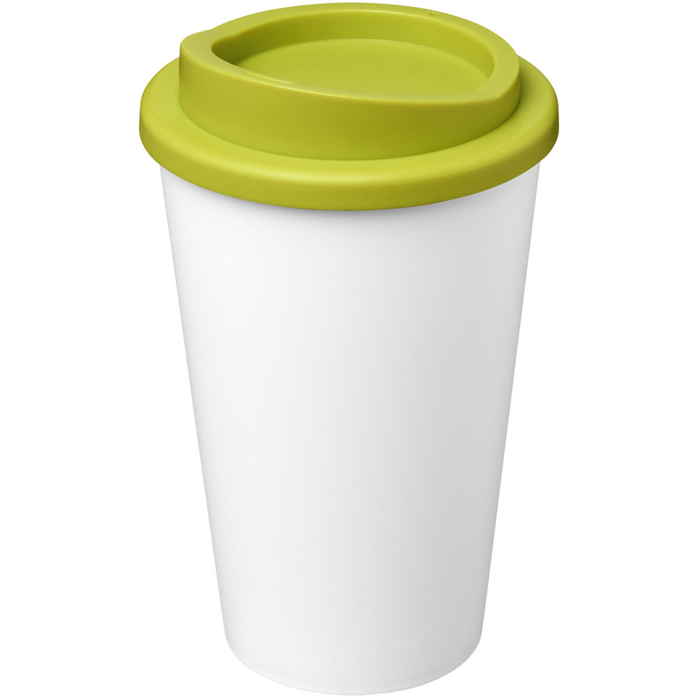 Americano® Eco 350 ml recycelter Becher - weiss, limone