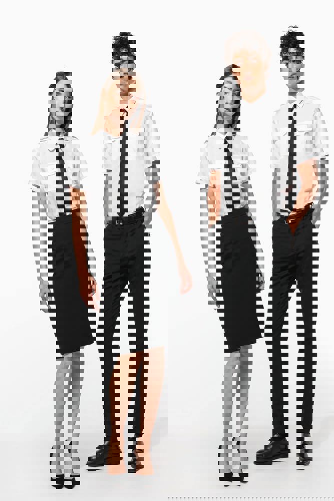 K504 - Kurzarm-Pilotenhemd für Damen