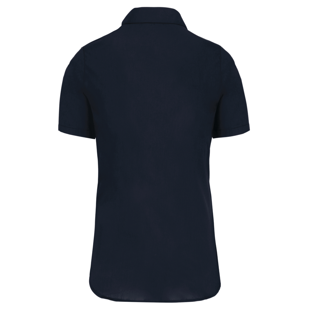 K544C - Damen Popelinebluse Kurzarm