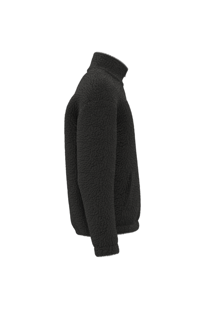 SP404 - Unisex-Sweatshirt aus Sherpa mit Reißverschluss und überschnittenen Schultern