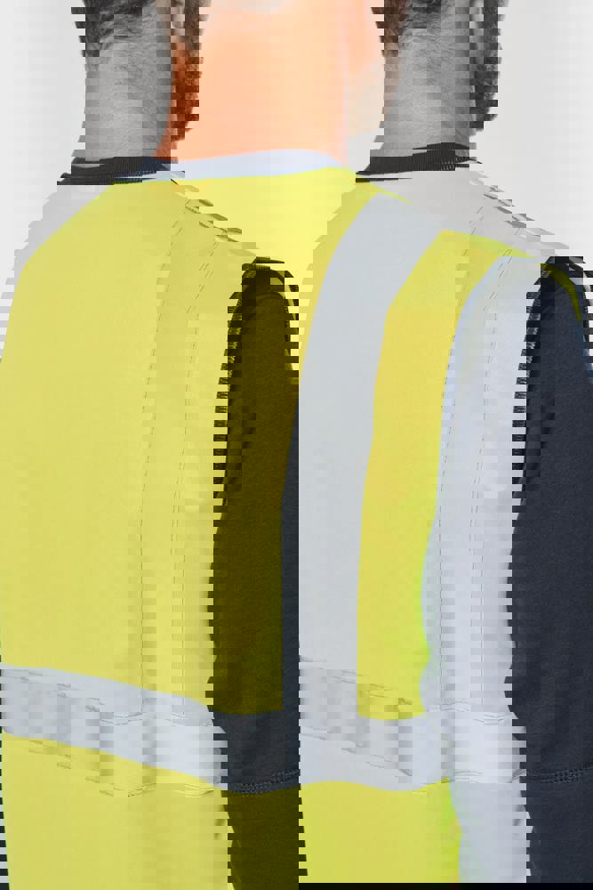 WK618 - Recycelte HI-VIS SICHERHEITSWESTE mit Reißverschluss