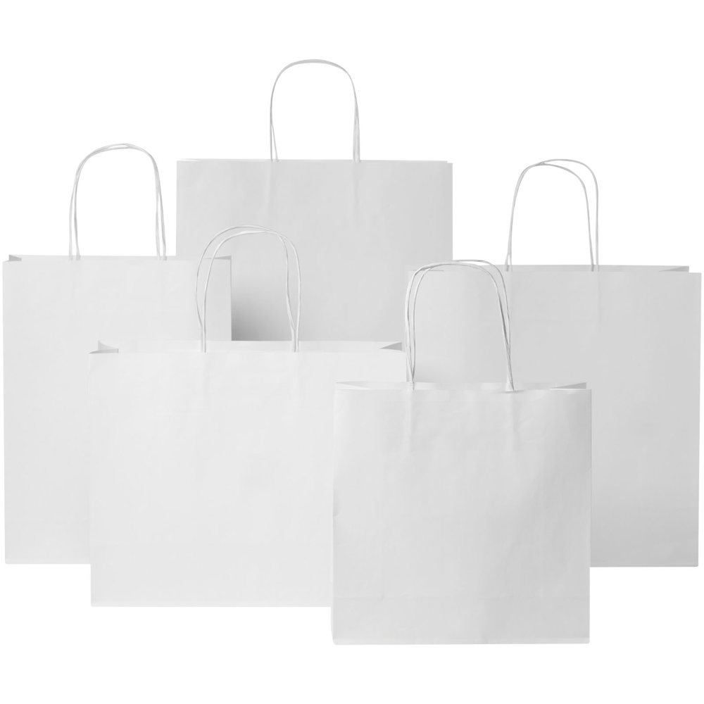 Kraftpapiertasche 120 /m² mit gedrehten Griffen – 24 × 9 × 24 cm