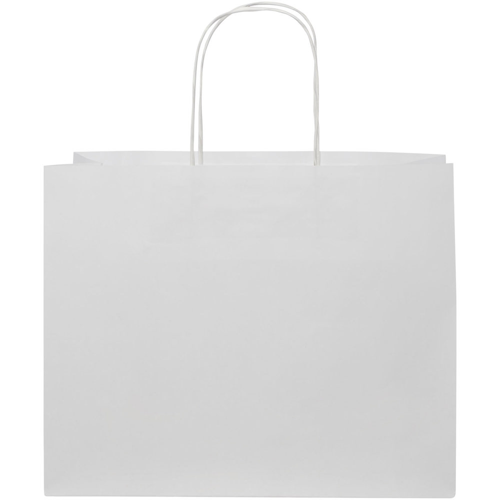Kraftpapiertasche 120 g/m² mit gedrehten Griffen – 31 × 12 × 25 cm