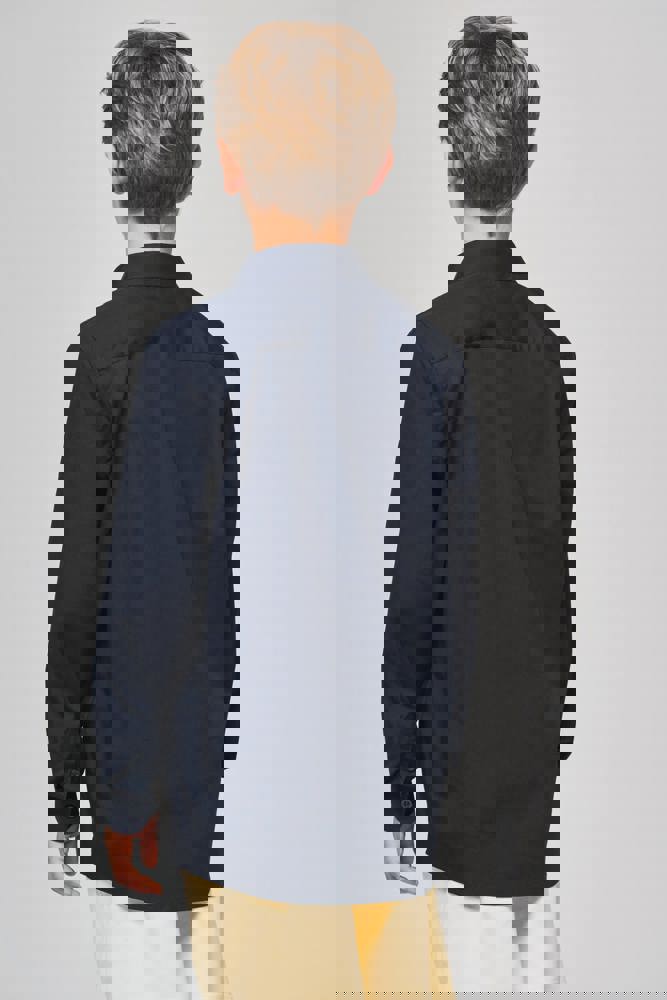 K521 - Kinder Popelin-Hemd Langarm