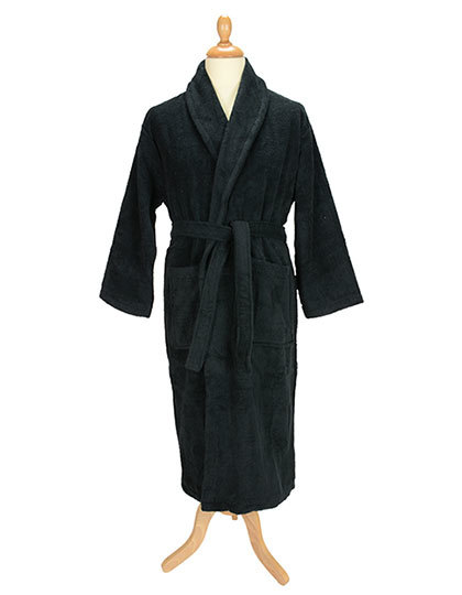 ARTG - Bathrobe Shawl Collar - Black