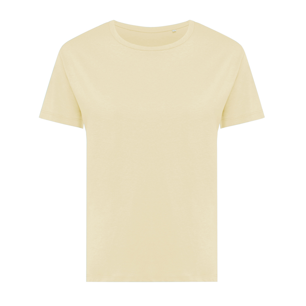 IQONIQ Yala Damen T-Shirt aus recycelter Baumwolle - cream yellow (± PMS 12-0717 TCX)