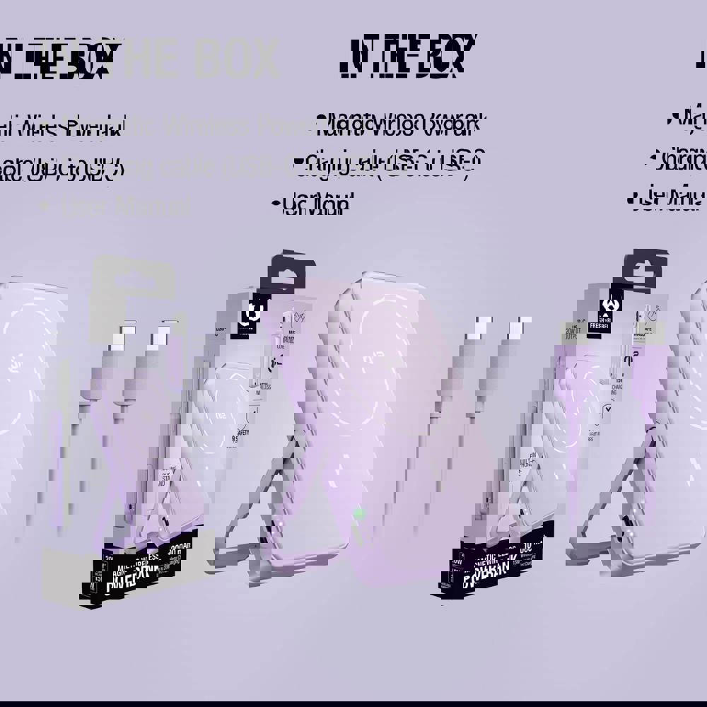 Fresh 'n Rebel Kabellose Powerbank 10000 mAh kompatibel mit MagSafe