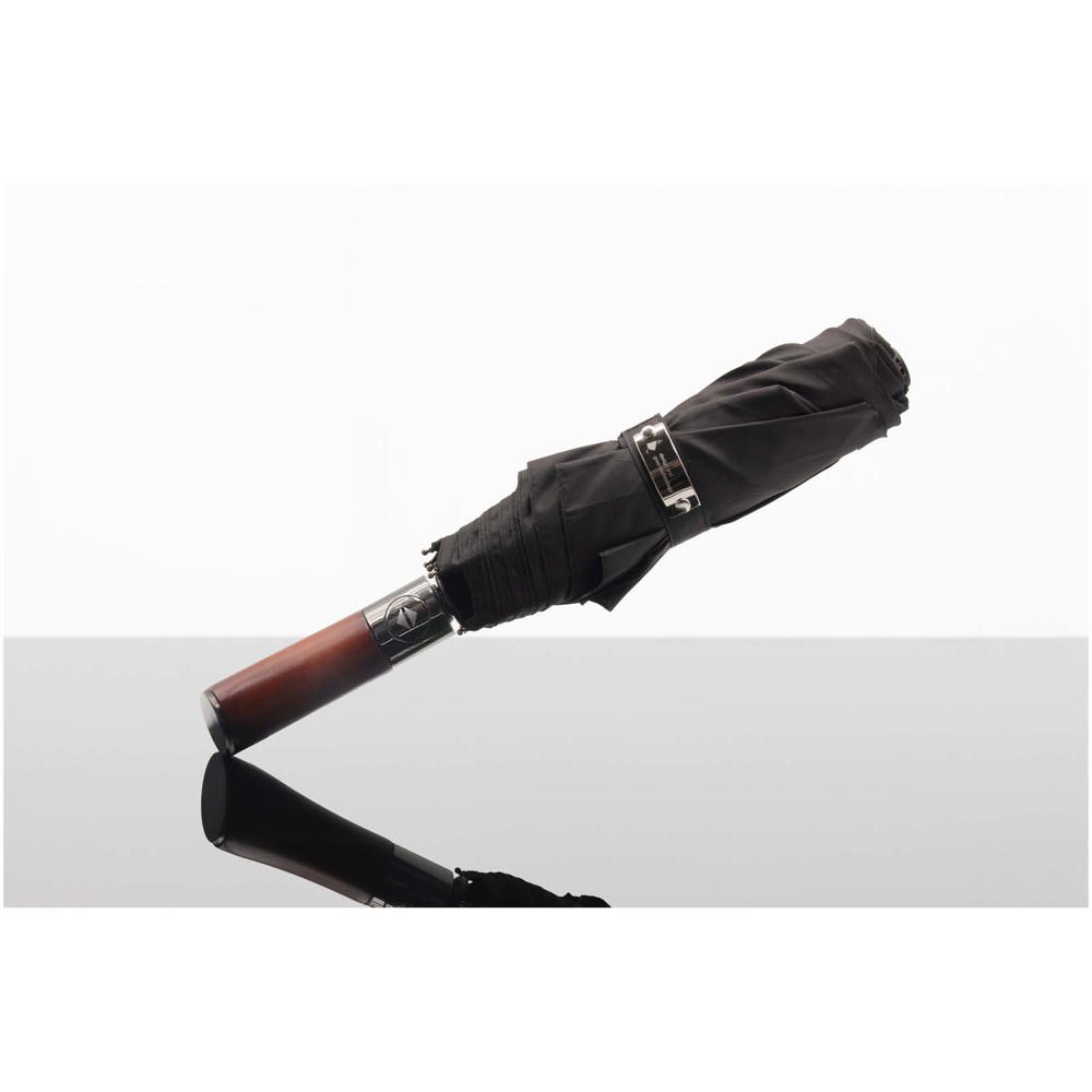 SCX.design R03 Vollautomatik Kompaktregenschirm mit Holzgriff 