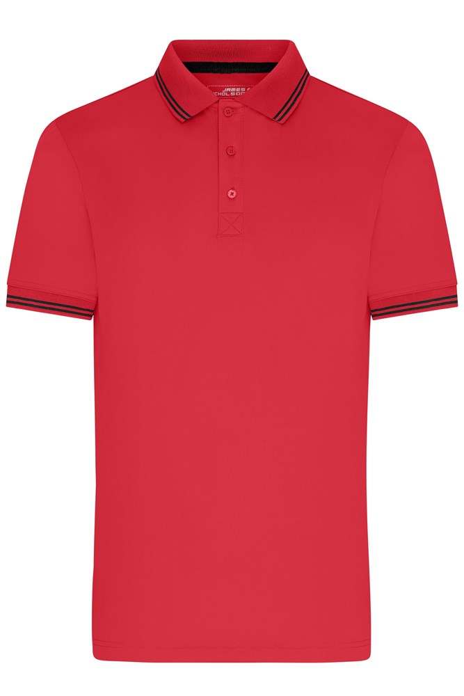 Men's Functional Polo - Red/black (ca. Pantone 193C
blackC)