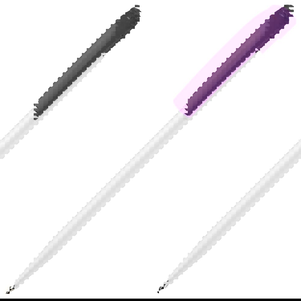 Kugelschreiber S45 Hardcolour - Weiss / Lila