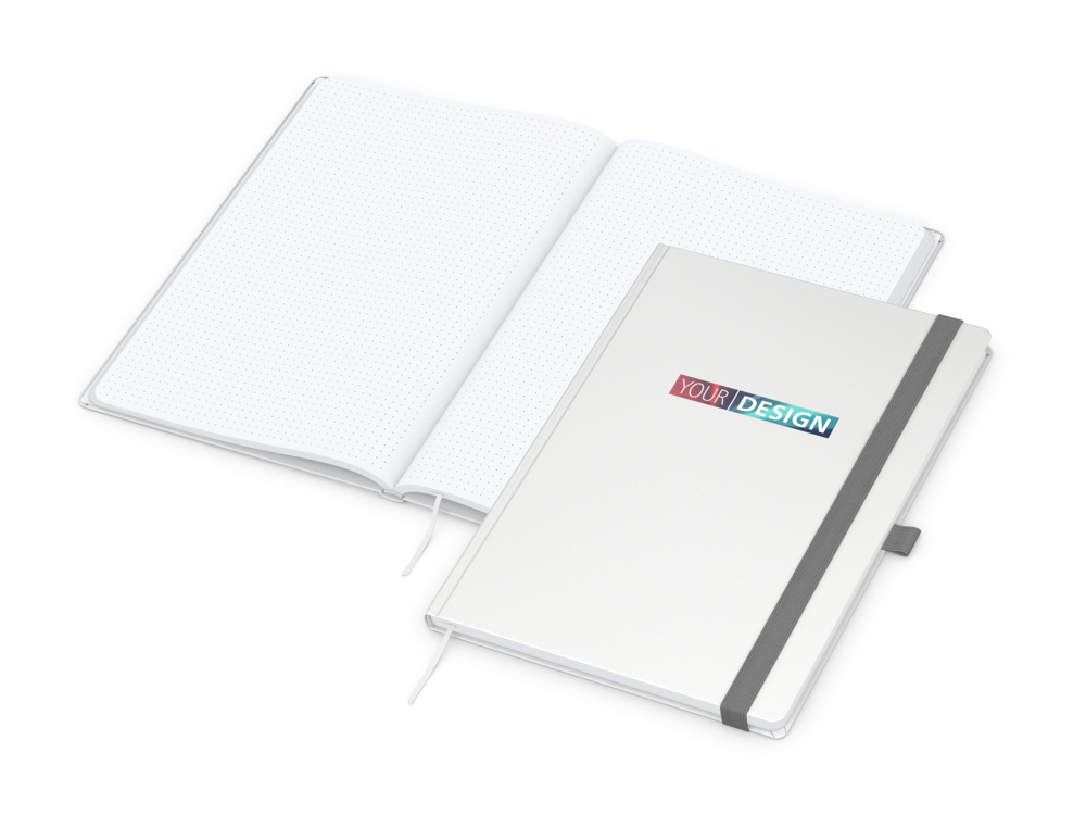 Notizbuch Vision-Book EXPRESS, A4, White, Punktraster, weiß