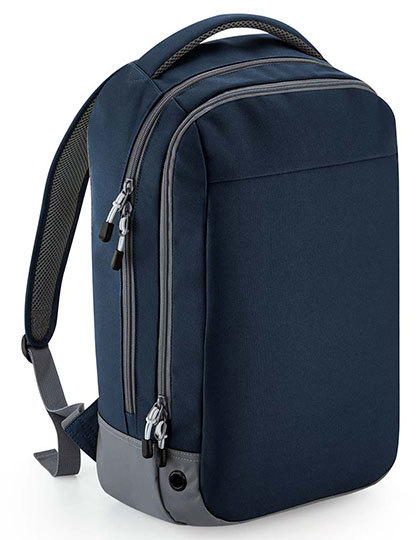 BagBase - Athleisure Sports Backpack - French Navy, Grey