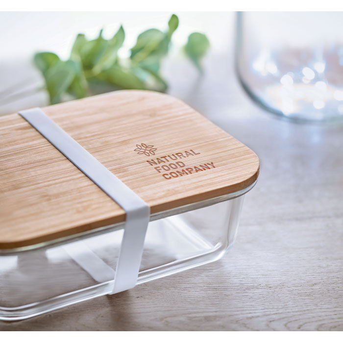 TUNDRA LUNCHBOX - Lunchbox Glas mit Bambus