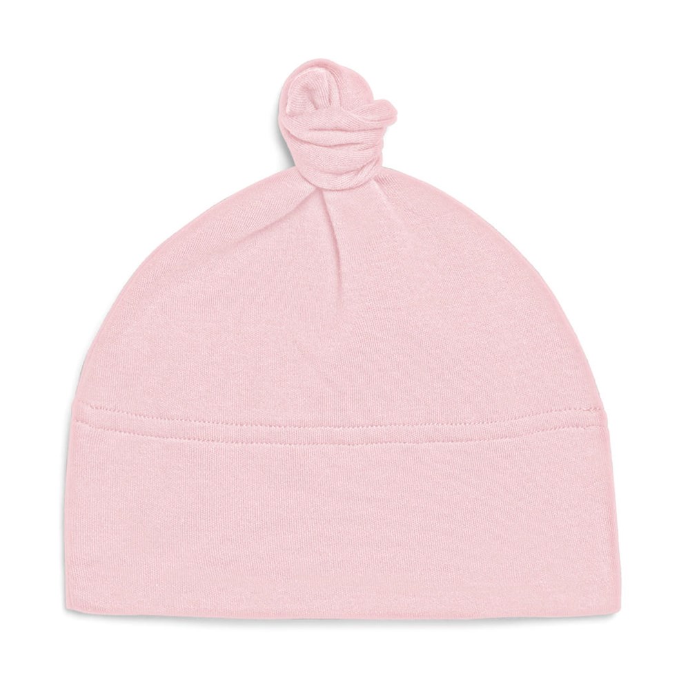 Baby 1 Knot Hat - Powder Pink