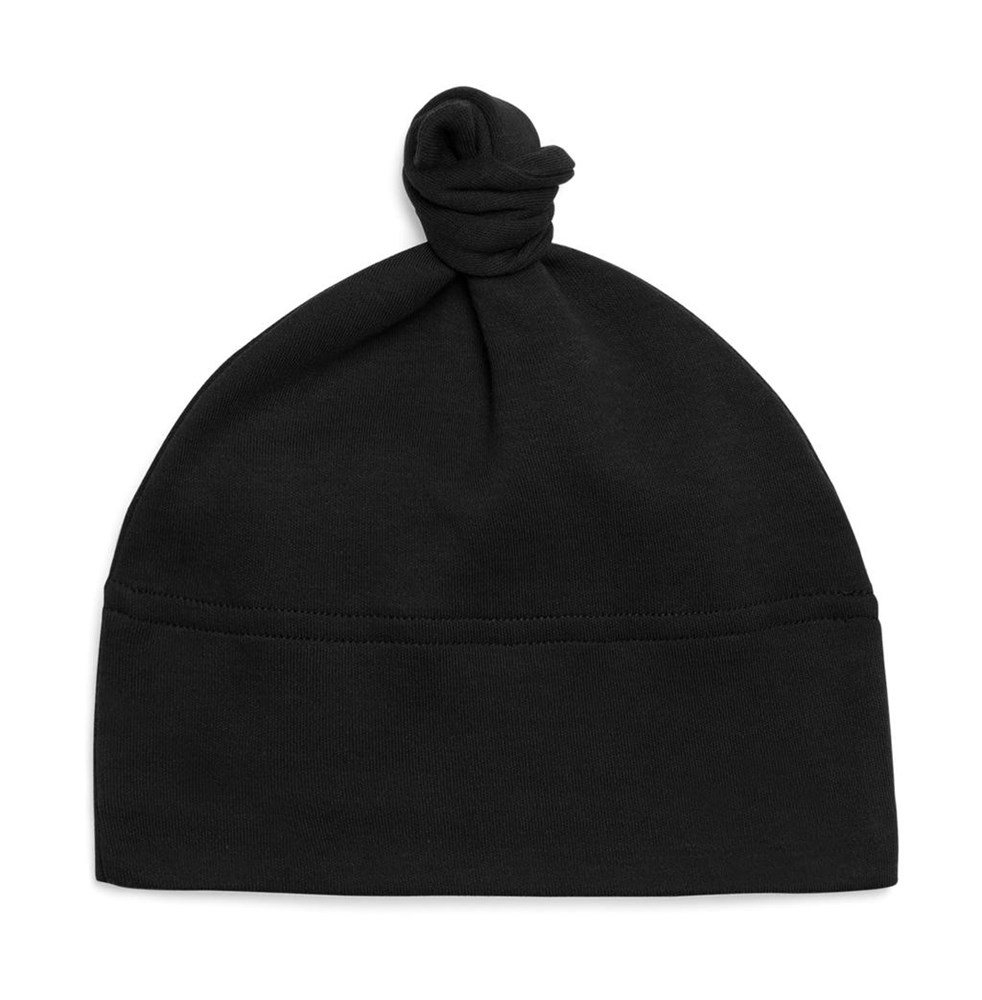 Baby 1 Knot Hat - Black