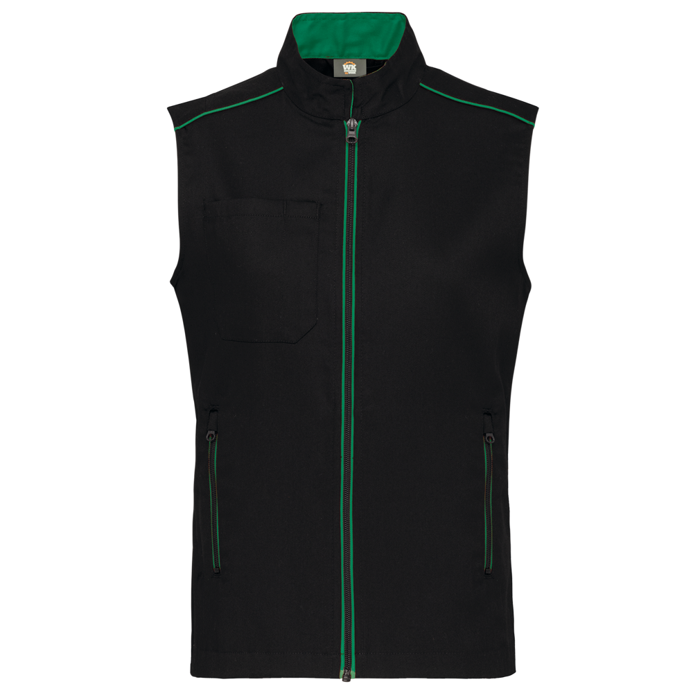 WK6148 - Weste Day To Day - Black / Kelly Green