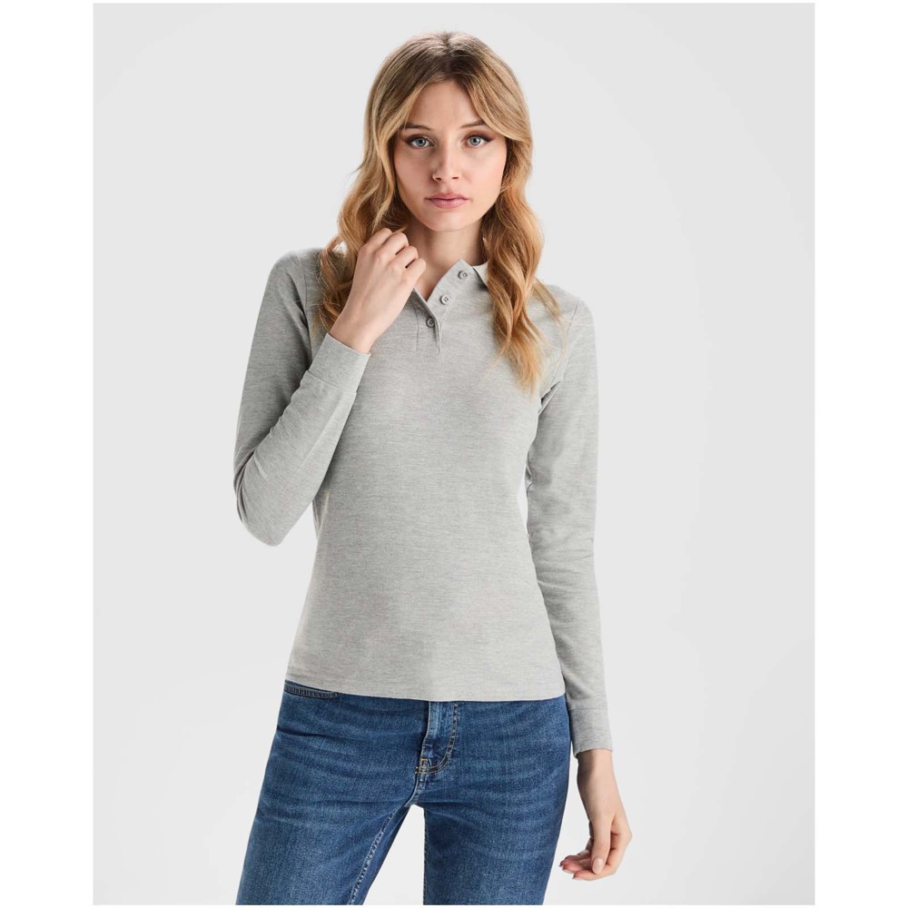 Estrella Langarm Poloshirt für Damen