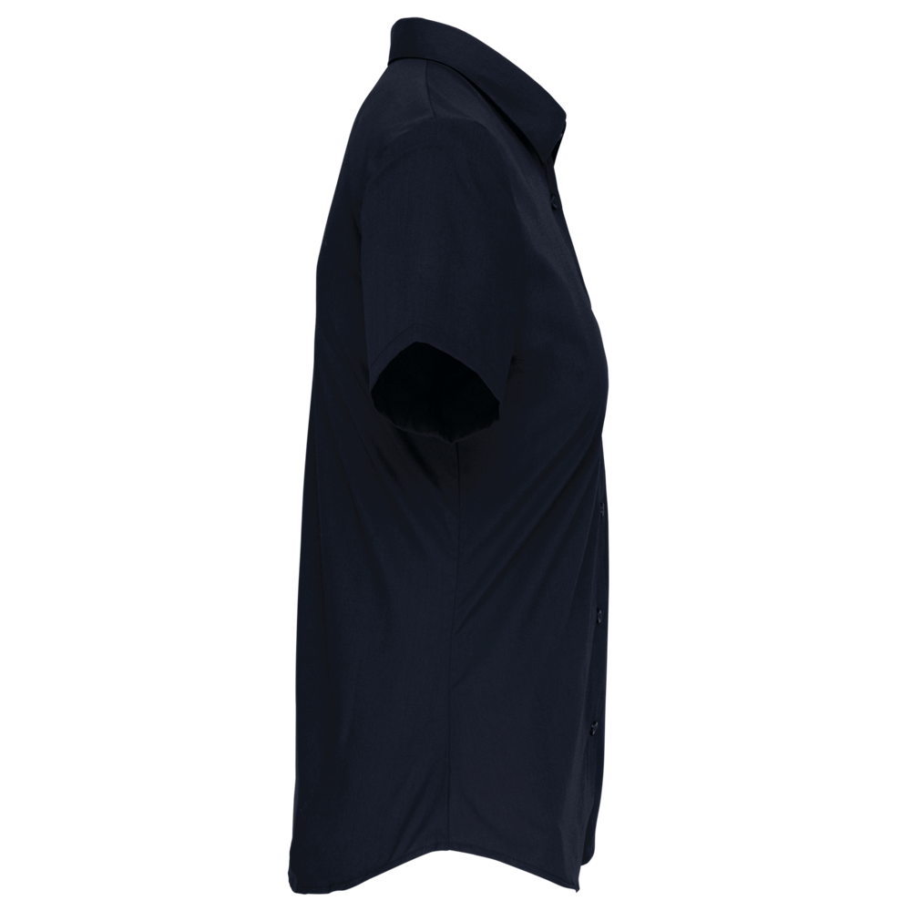 K544C - Damen Popelinebluse Kurzarm