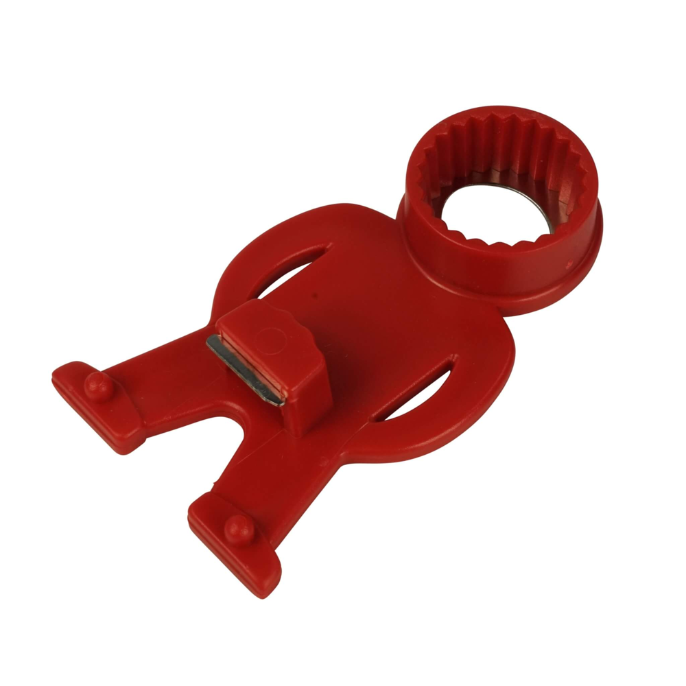 Flaschenöffner MANFRED - ohne Füße - rot