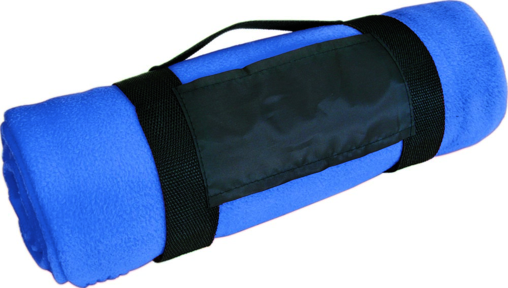 Picknickdecke mit Tragegurt - royalblau