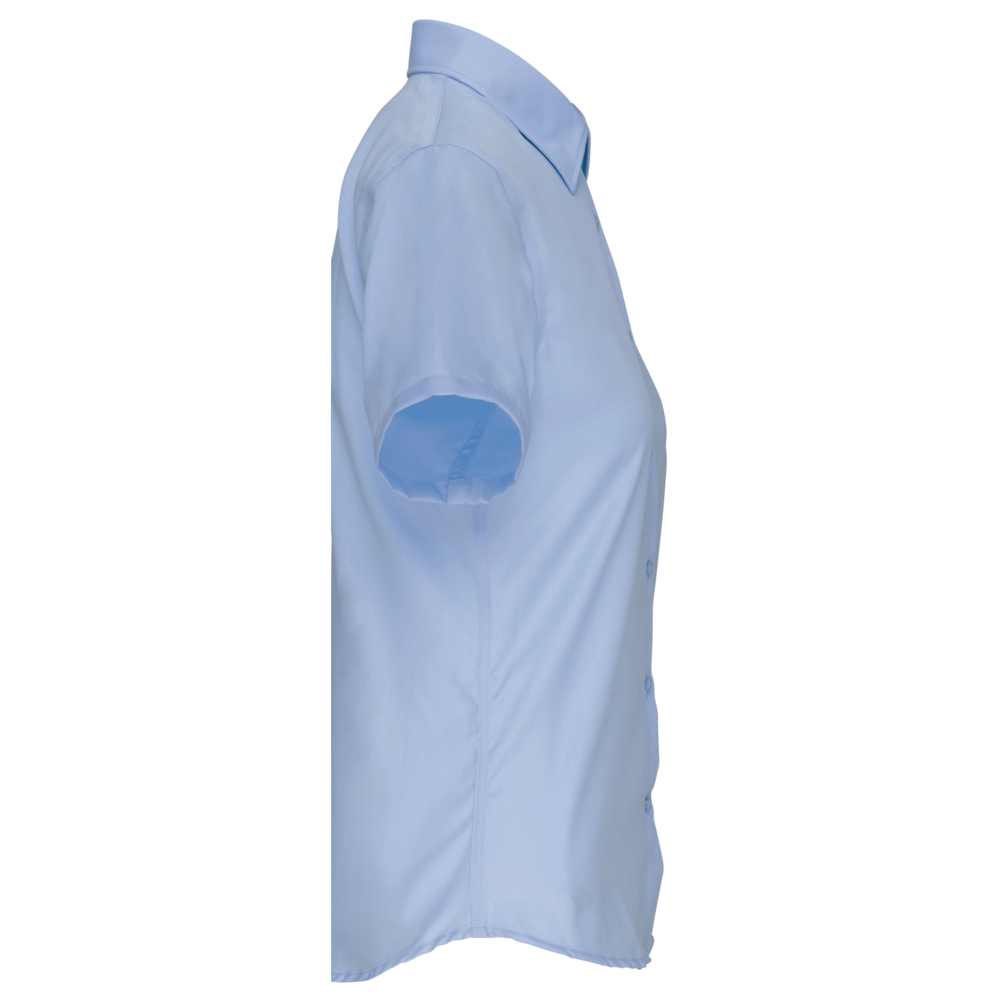 K544C - Damen Popelinebluse Kurzarm