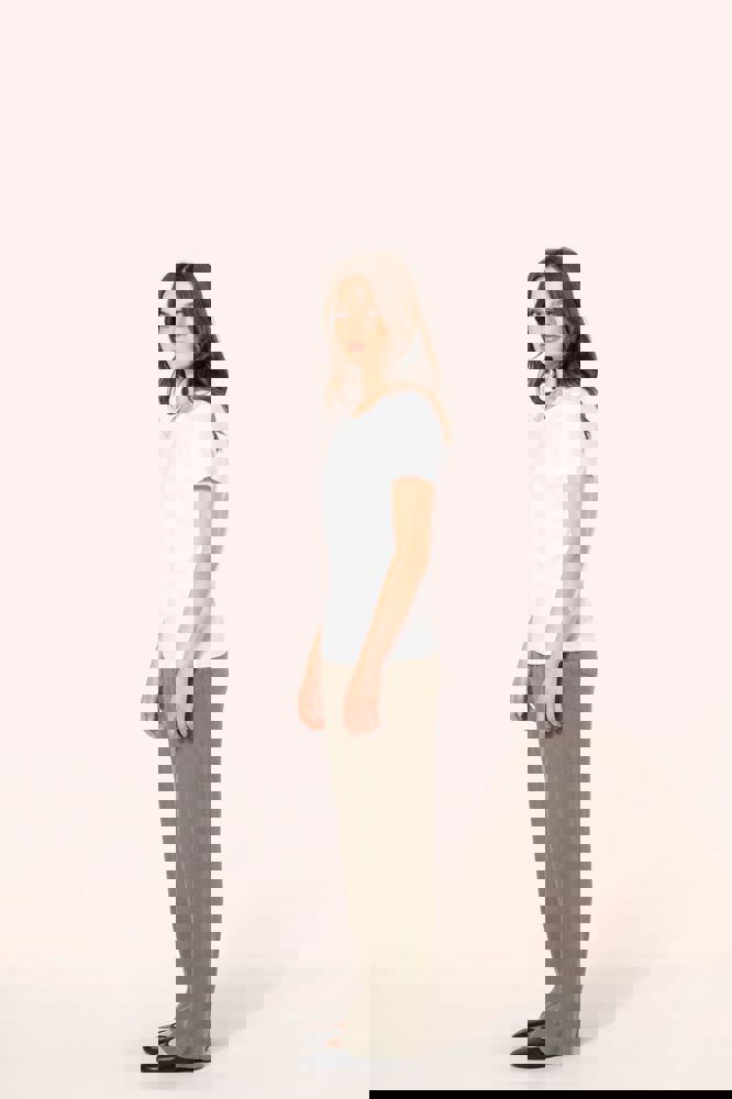 PK301 - Supima® Damen-T-Shirt mit Rundhals ausschnitt und kurzen Ärmeln