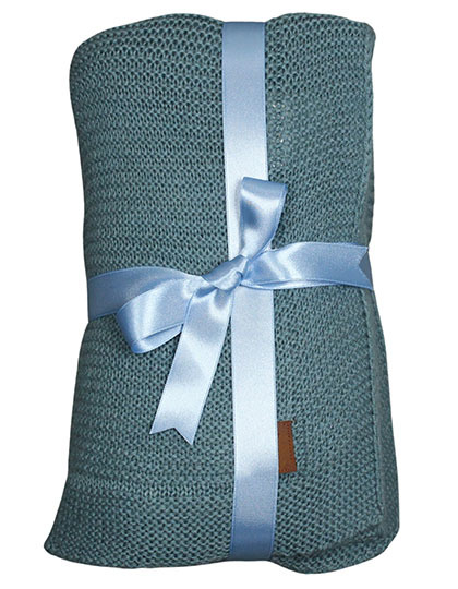 ARTG - Babiezz® Soft Knitted Blanket - Smoke Blue