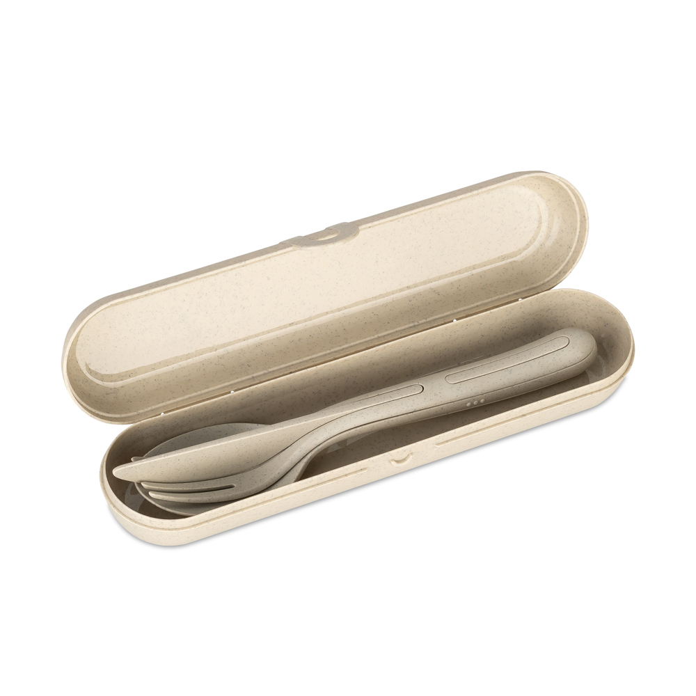 KOZIOL KLIKK READY Besteck Etui + Besteckset