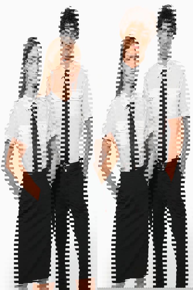 K504 - Kurzarm-Pilotenhemd für Damen