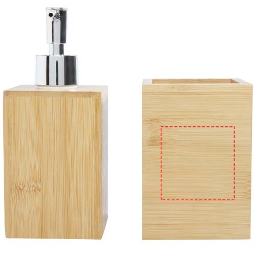 Hedon 3-teiliges Bambus Badezimmer-Set