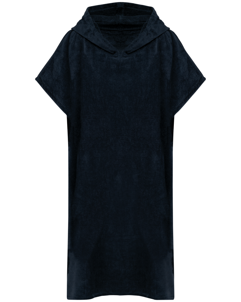PA581 - Unisex-Frottee-Poncho mit Kapuze - navy