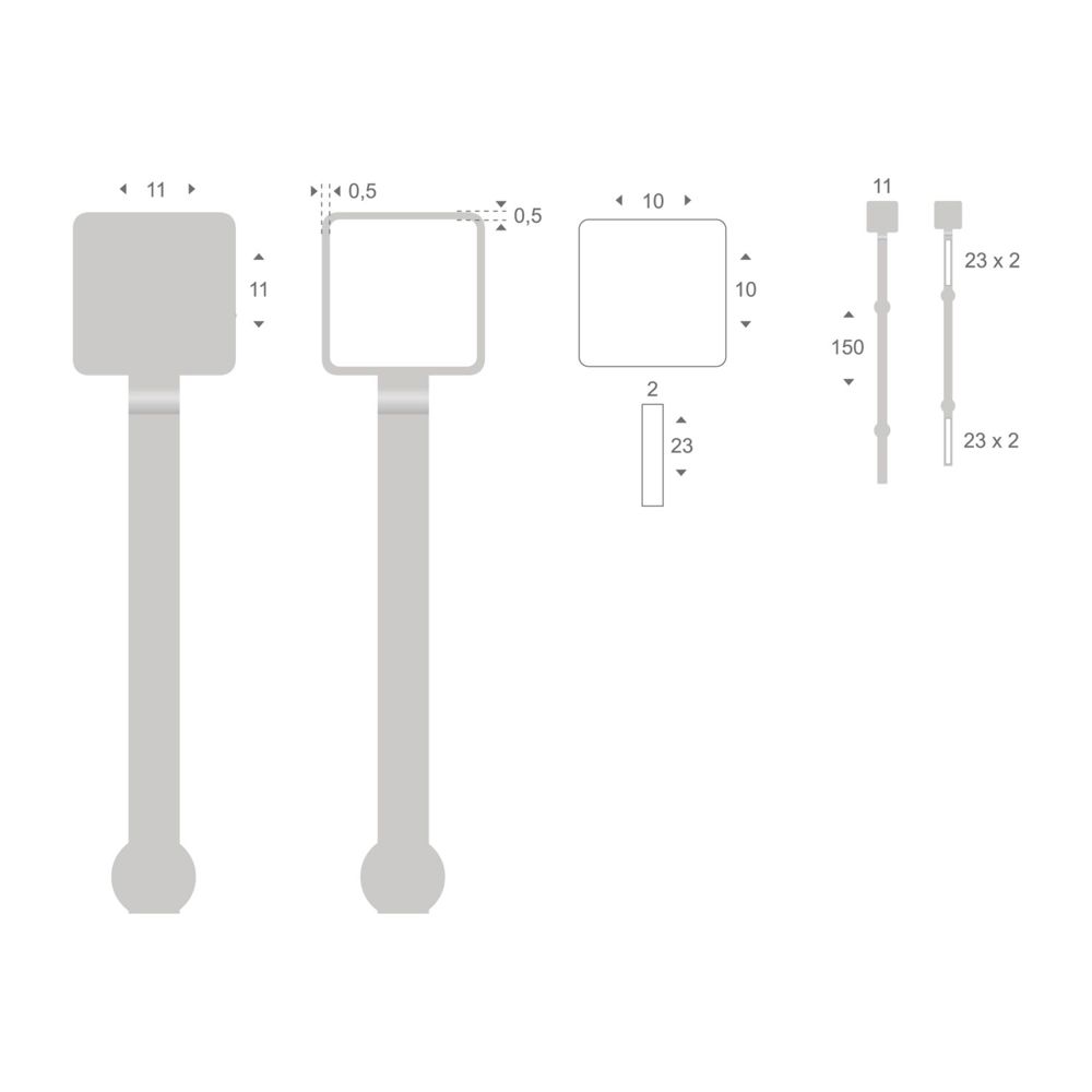 ROMINOX® Mehrweg-Büroklammer Document Pin, idealer Mailingartikel für Dokumente, bis zu 20 Seiten Klemmkraft