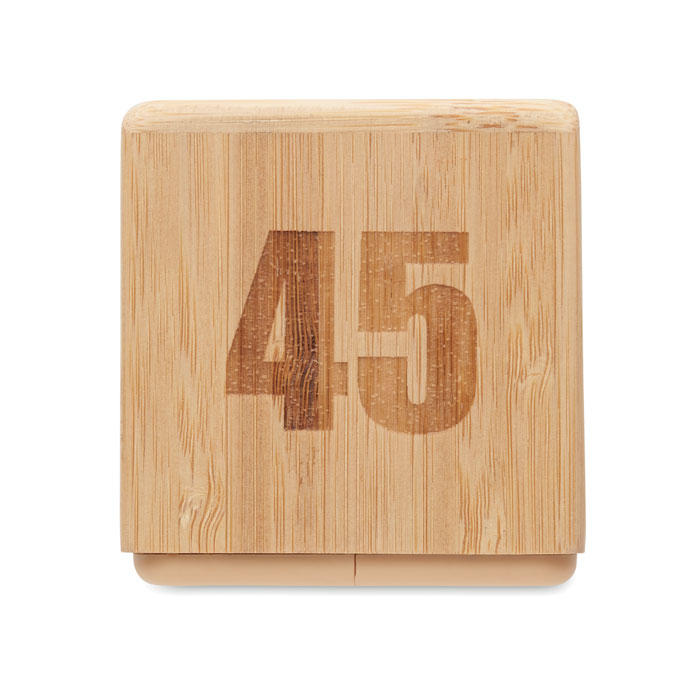 CURT - Zeitwürfel Bambus