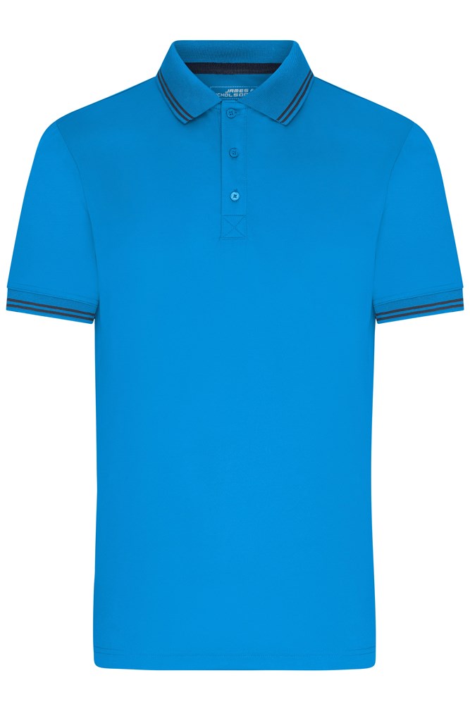Men's Functional Polo - Bright-blue/navy (ca. Pantone 296C
3005C)