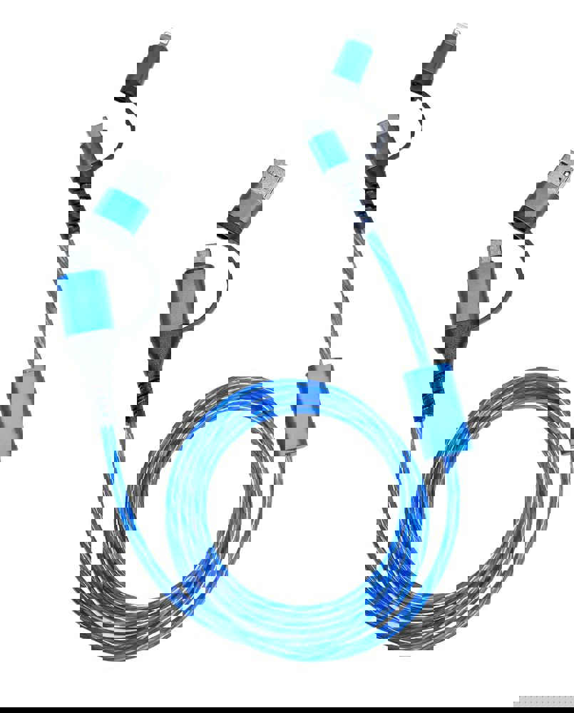 ALU FLOW LED 4 in 1 Schnelladekabel