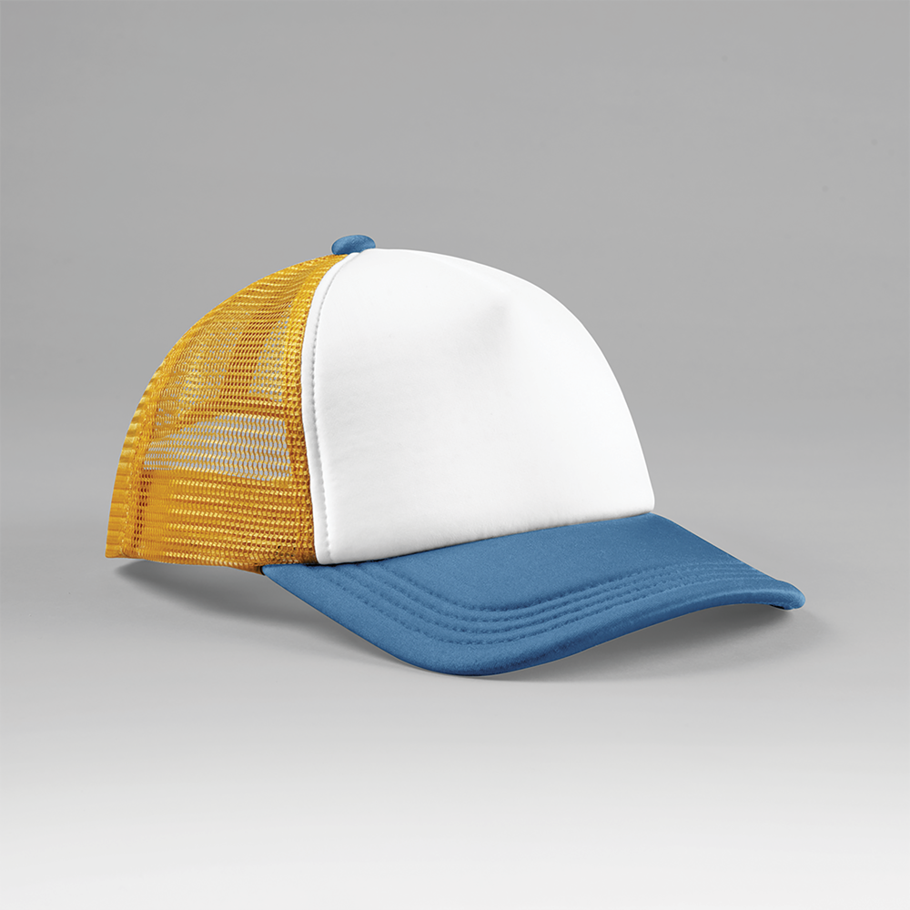 B639 - Mehrfarbiger Trucker Cap 5 Panels