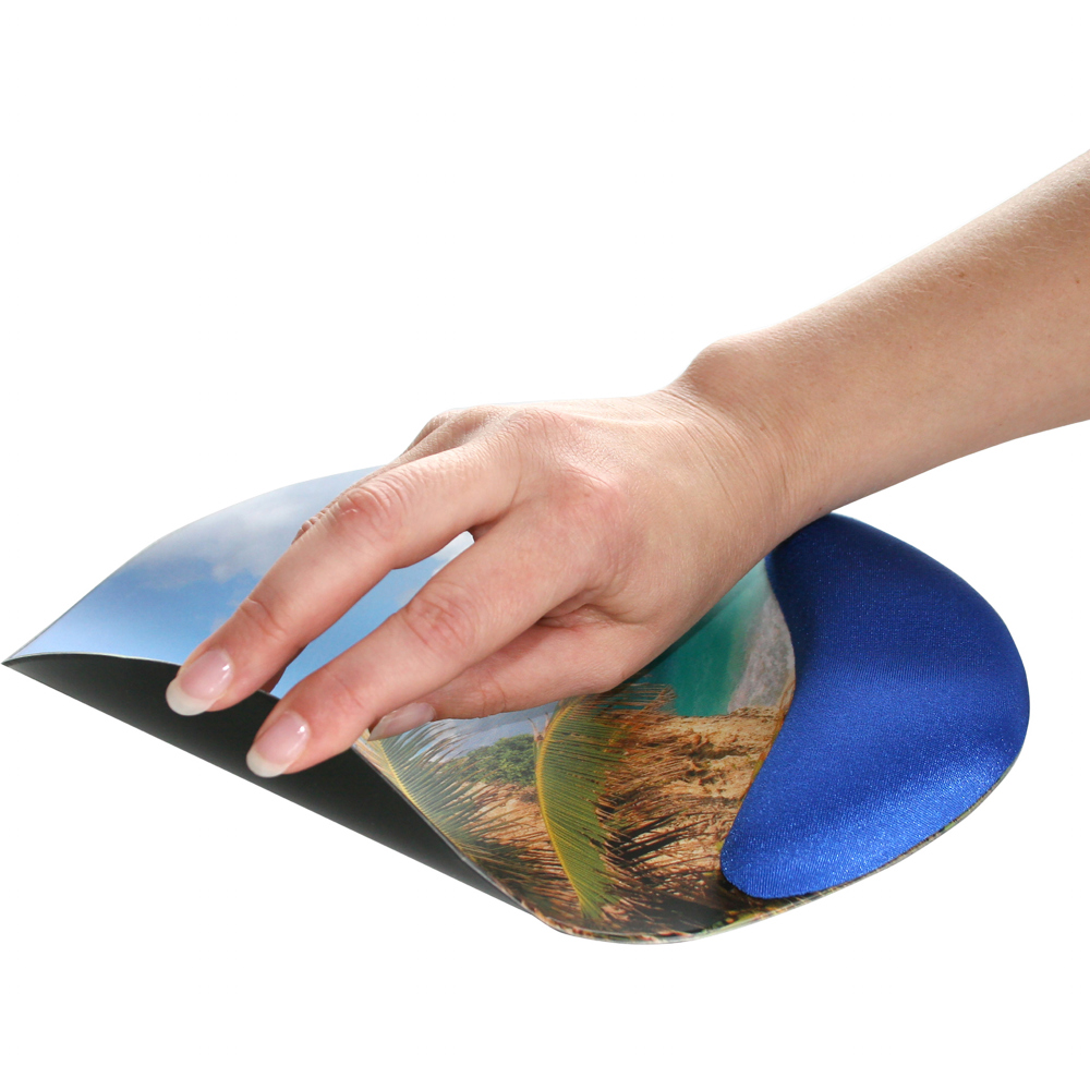 ERGO-pad Memoryschaum Quadro OPTI-top, HB Blau - Unterseite schwarz