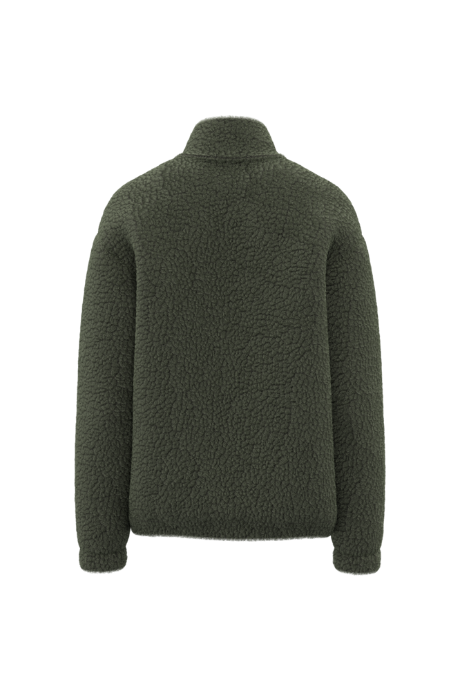 SP404 - Unisex-Sweatshirt aus Sherpa mit Reißverschluss und überschnittenen Schultern