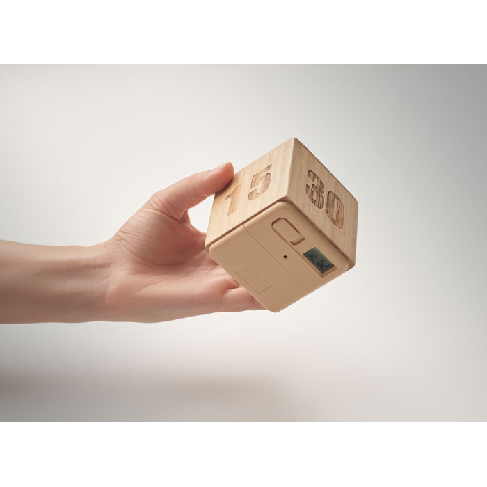 CURT - Zeitwürfel Bambus