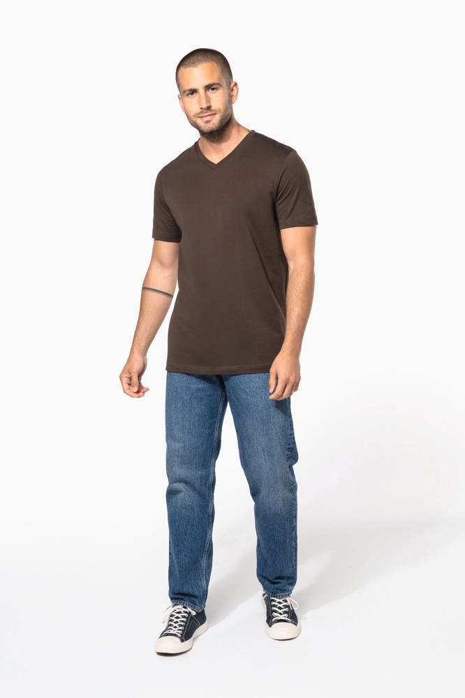 K357C - Herren-T-Shirt V-Ausschnitt kurze Ärmel