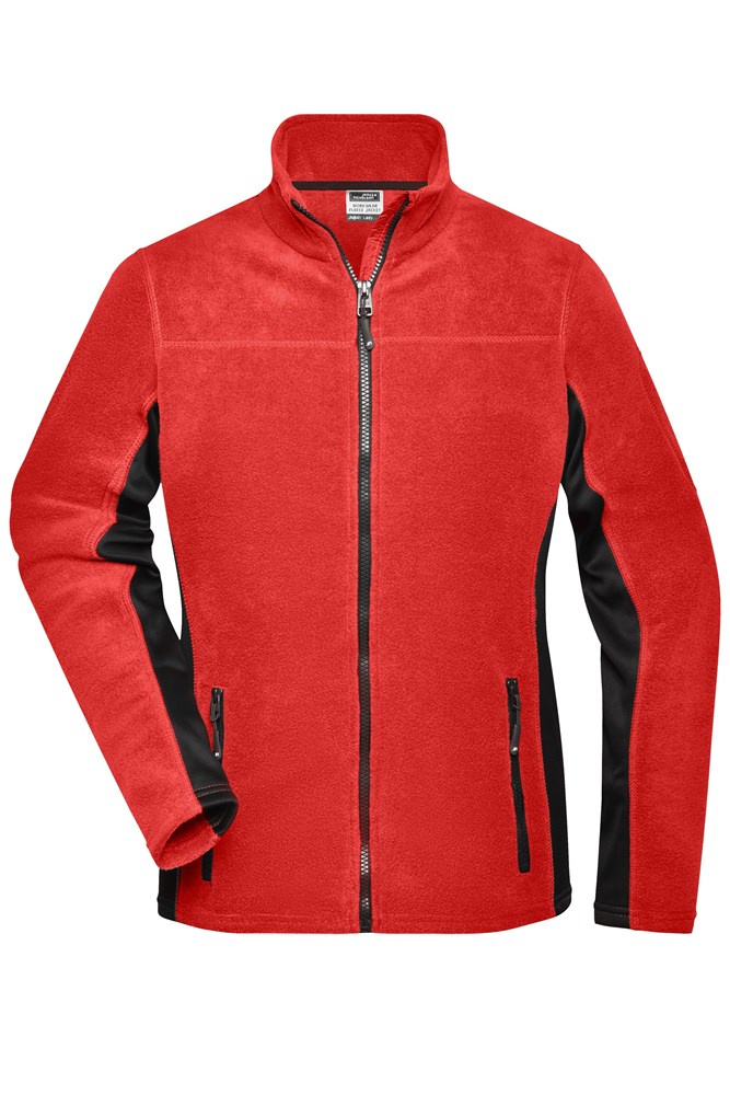 Ladies' Workwear Fleece Jacket - STRONG - - Red/black (ca. Pantone 193C
blackC)