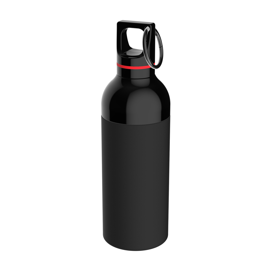 Trinkflasche RETUMBLER-DUIX STEEL - rot, schwarz