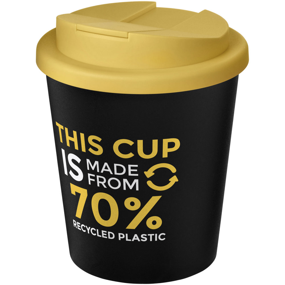 Americano® Espresso Eco 250 ml recycelter Isolierbecher mit auslaufsicherem Deckel 