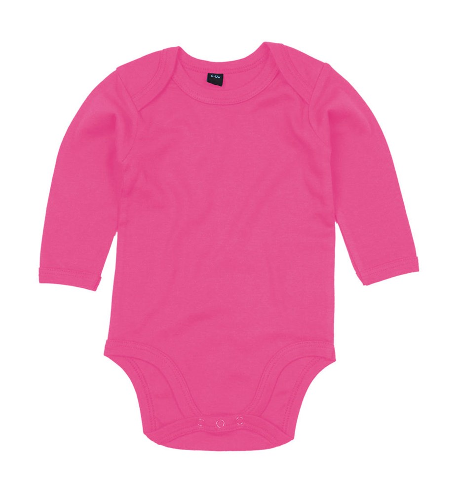 Baby long Sleeve Bodysuit - fuchsia